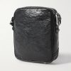 Le Cagole Embellished Textured-Leather Messenger Bag - BK