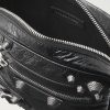 Le Cagole Embellished Textured-Leather Messenger Bag - E1