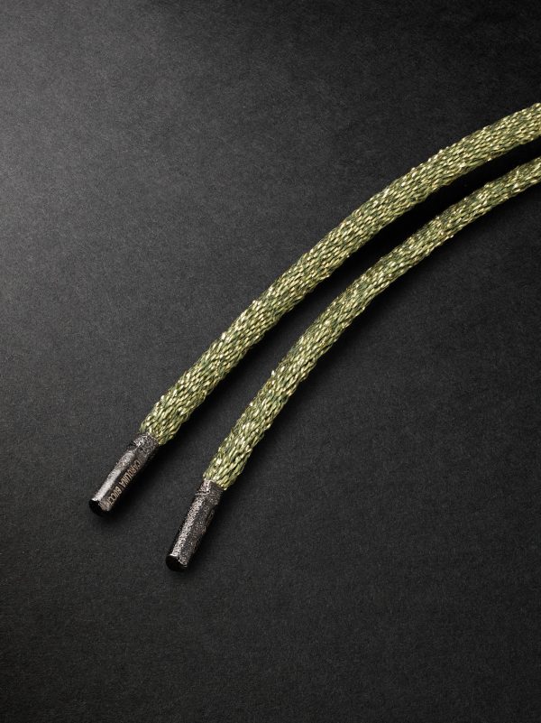 Florentine Finish Figa Blackened Gold Lurex Pendant Necklace - BK Florentine Finish Figa Blackened Gold Lurex Pendant Necklace - BK