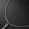 Florentine Finish Figa Blackened Gold Lurex Pendant Necklace Florentine Finish Figa Blackened Gold Lurex Pendant Necklace