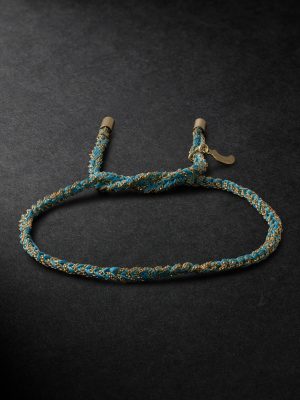 Lucky Wisdom Gold and Silk Bracelet Lucky Wisdom Gold and Silk Bracelet