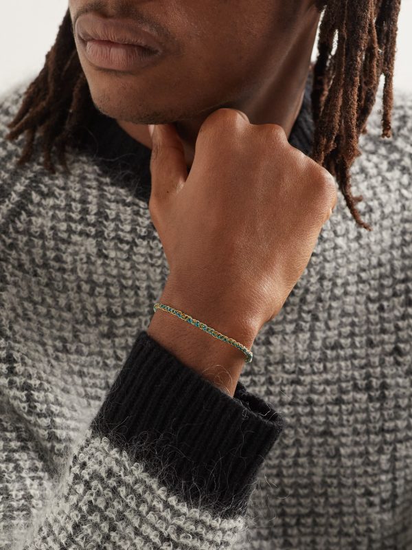 Lucky Wisdom Gold and Silk Bracelet - OU