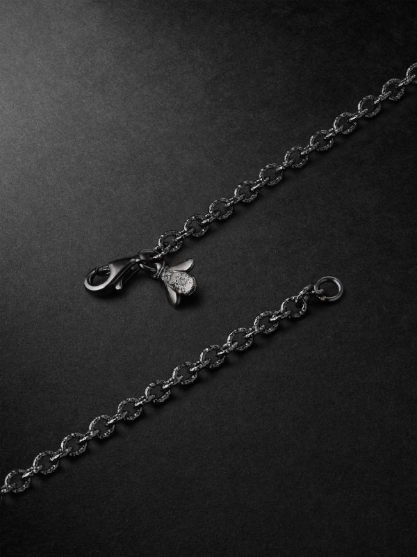 Rollò Blackened Gold Chain Necklace - BK