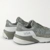 + WTAPS® 990v6 Leather-Trimmed Suede and Mesh Sneakers - BK + WTAPS® 990v6 Leather-Trimmed Suede and Mesh Sneakers - BK