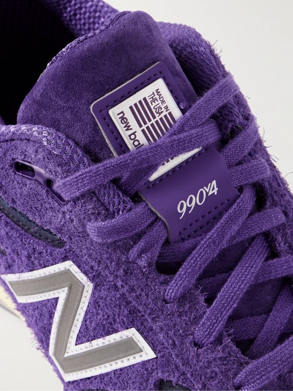 990v4 Rubber-Trimmed Mesh and Suede Sneakers - CU 990v4 Rubber-Trimmed Mesh and Suede Sneakers - CU