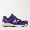 990v4 Rubber-Trimmed Mesh and Suede Sneakers 990v4 Rubber-Trimmed Mesh and Suede Sneakers