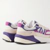 990v6 Suede-Trimmed Mesh Sneakers - BK 990v6 Suede-Trimmed Mesh Sneakers - BK