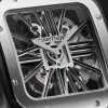 Santos de Cartier Hand-Wound Skeleton 39.8mm Interchangeable Steel and Alligator Watch, Ref. No. WHSA0027 - CU