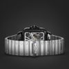 Santos de Cartier Hand-Wound Skeleton 39.8mm Interchangeable Steel and Alligator Watch, Ref. No. WHSA0027 - E2