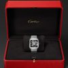 Santos de Cartier Hand-Wound Skeleton 39.8mm Interchangeable Steel and Alligator Watch, Ref. No. WHSA0027 - E3