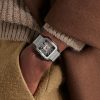 Santos de Cartier Hand-Wound Skeleton 39.8mm Interchangeable Steel and Alligator Watch, Ref. No. WHSA0027 - OU