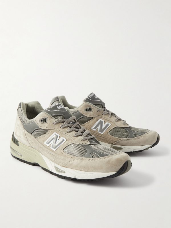 991 Suede and Mesh Sneakers - FR 991 Suede and Mesh Sneakers - FR