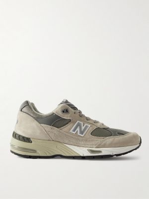 991 Suede and Mesh Sneakers