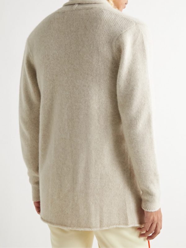Shawl-Collar Cashmere Cardigan - BK