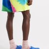 Rainbow Void Tie-Dyed Cotton and Cashmere-Blend Jersey Drawstring Shorts - BK Rainbow Void Tie-Dyed Cotton and Cashmere-Blend Jersey Drawstring Shorts - BK