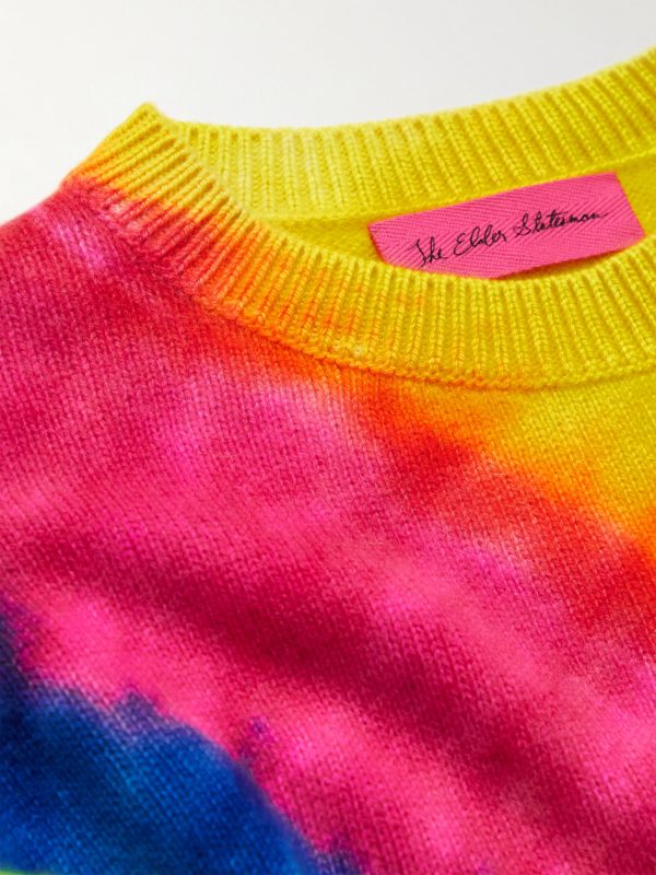 Rainbow Void Tie-Dyed Cashmere Sweater - CU Rainbow Void Tie-Dyed Cashmere Sweater - CU