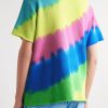 Rainbow Void Tie-Dyed Cotton and Cashmere-Blend Jersey T-Shirt - BK Rainbow Void Tie-Dyed Cotton and Cashmere-Blend Jersey T-Shirt - BK