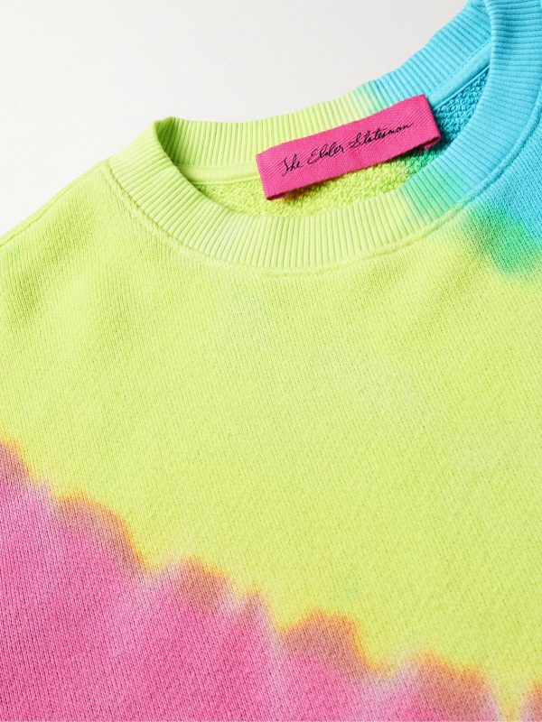 Rainbow Void Tie-Dyed Cotton and Cashmere-Blend Jersey T-Shirt - CU Rainbow Void Tie-Dyed Cotton and Cashmere-Blend Jersey T-Shirt - CU