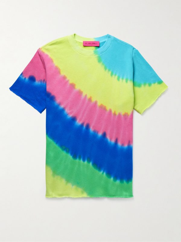 Rainbow Void Tie-Dyed Cotton and Cashmere-Blend Jersey T-Shirt Rainbow Void Tie-Dyed Cotton and Cashmere-Blend Jersey T-Shirt