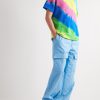 Rainbow Void Tie-Dyed Cotton and Cashmere-Blend Jersey T-Shirt - OU Rainbow Void Tie-Dyed Cotton and Cashmere-Blend Jersey T-Shirt - OU