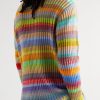 Jolly Ribbed Striped Cashmere Half-Zip Sweater - BK Jolly Ribbed Striped Cashmere Half-Zip Sweater - BK