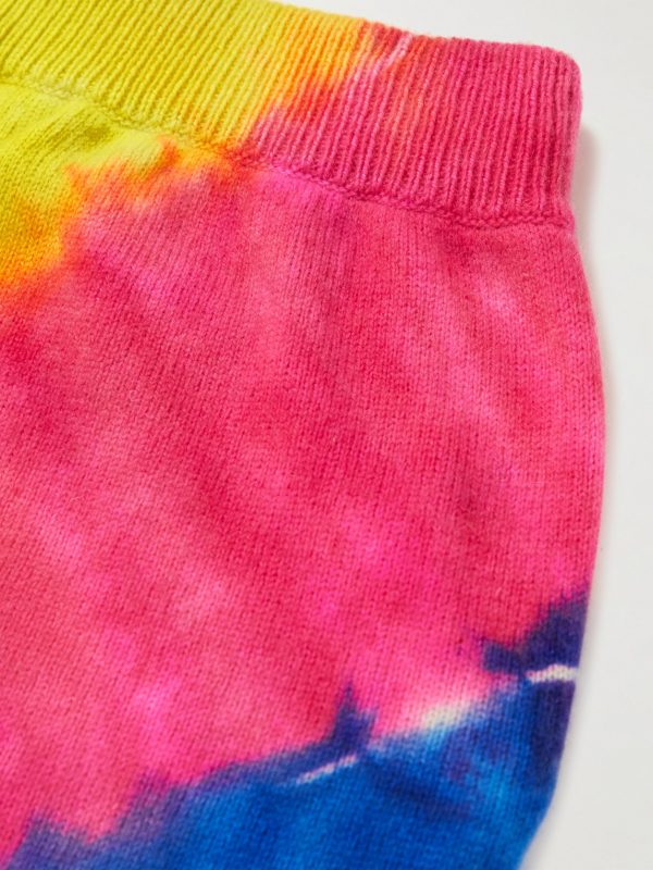 Rainbow Void Tie-Dyed Cashmere Sweatpants - CU Rainbow Void Tie-Dyed Cashmere Sweatpants - CU