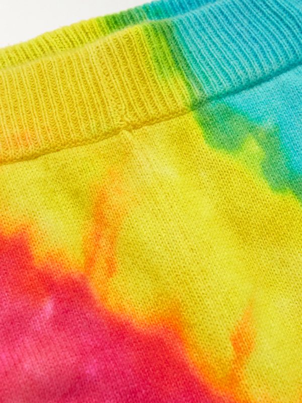 Rainbow Void Tie-Dyed Cashmere Sweatpants - E1 Rainbow Void Tie-Dyed Cashmere Sweatpants - E1
