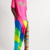 Rainbow Void Tie-Dyed Cashmere Sweatpants - OU Rainbow Void Tie-Dyed Cashmere Sweatpants - OU