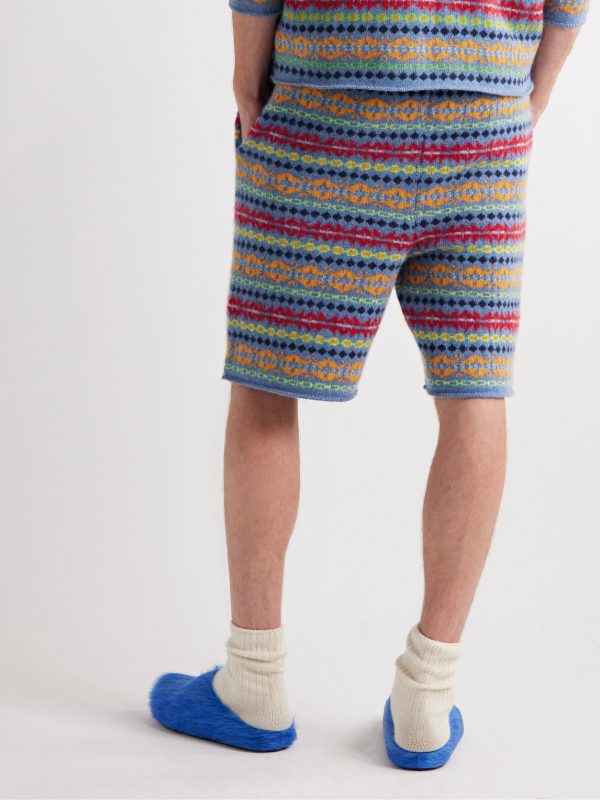 Fair Isle Cashmere Shorts - BK Fair Isle Cashmere Shorts - BK