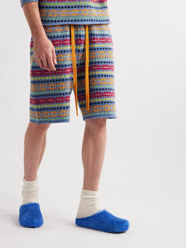 Fair Isle Cashmere Shorts - FR Fair Isle Cashmere Shorts - FR