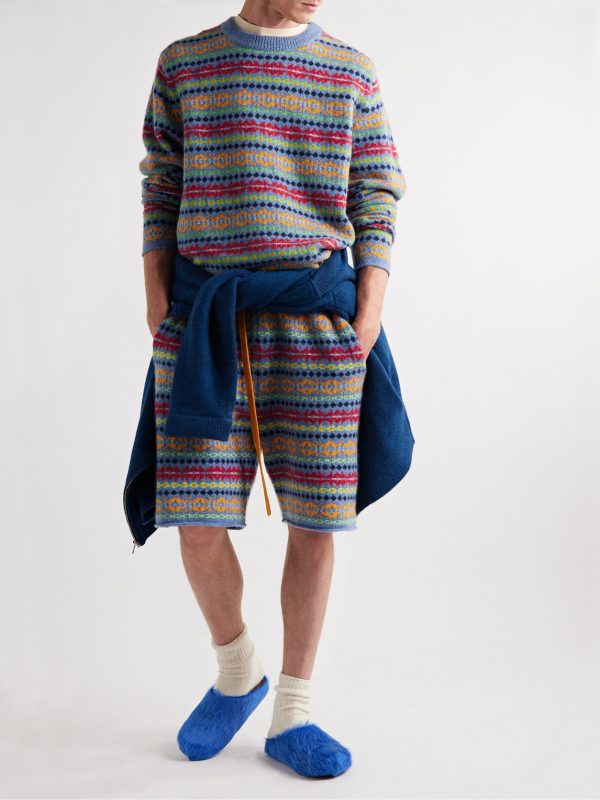Fair Isle Cashmere Shorts - OU Fair Isle Cashmere Shorts - OU