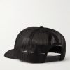 Logo-Print Foam and Mesh Trucker Cap - BK Logo-Print Foam and Mesh Trucker Cap - BK