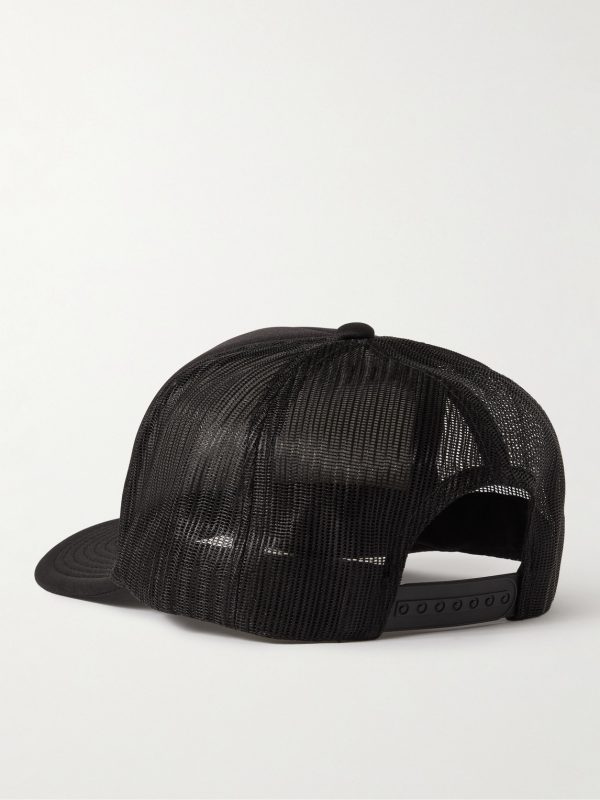 Logo-Print Foam and Mesh Trucker Cap - BK Logo-Print Foam and Mesh Trucker Cap - BK