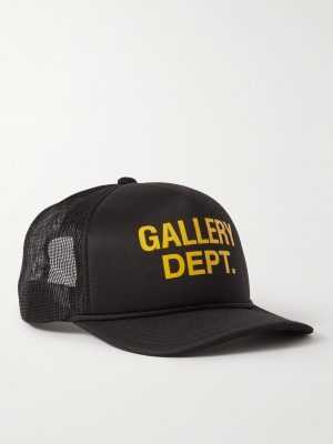 Logo-Print Foam and Mesh Trucker Cap