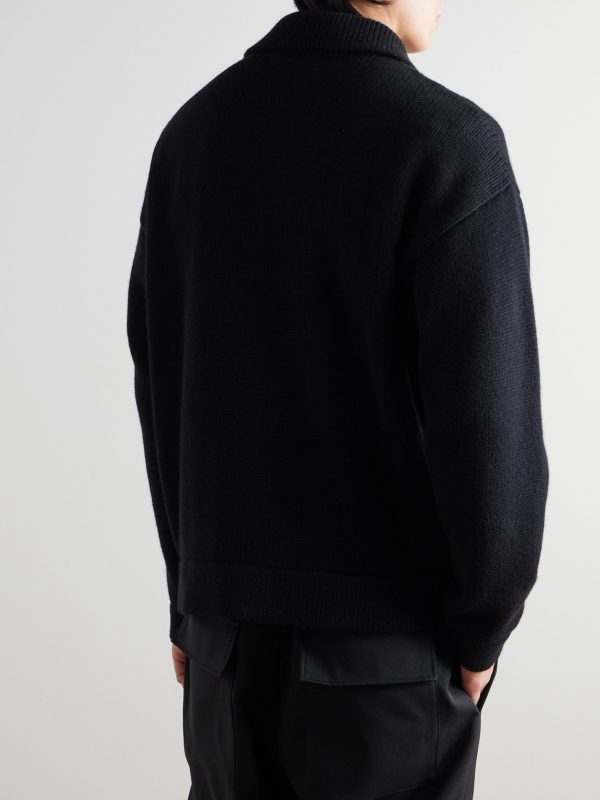 Cashmere Zip-Up Sweater - BK Cashmere Zip-Up Sweater - BK