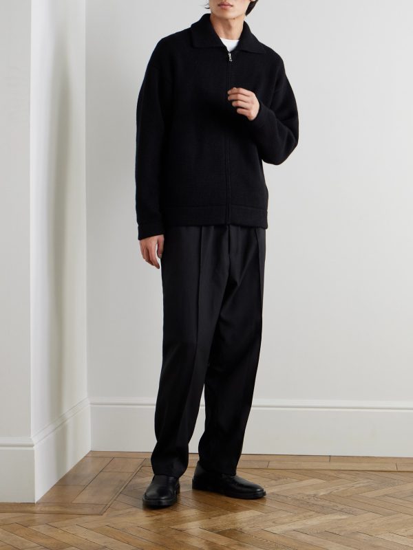 Cashmere Zip-Up Sweater - OU Cashmere Zip-Up Sweater - OU
