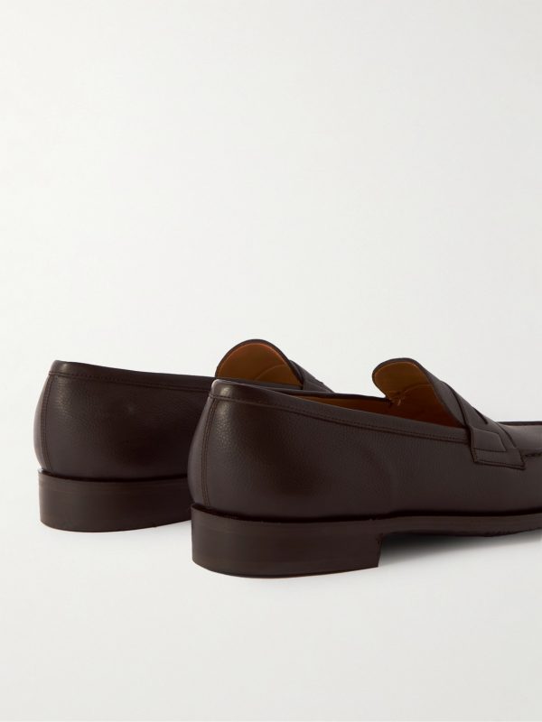 180 Full-Grain Leather Penny Loafers - BK 180 Full-Grain Leather Penny Loafers - BK