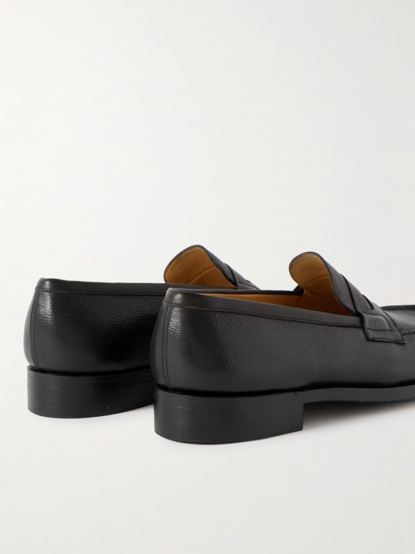 180 Full-Grain Leather Penny Loafers - BK 180 Full-Grain Leather Penny Loafers - BK