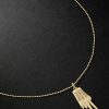 Man Peace Gold Diamond Pendant Necklace Man Peace Gold Diamond Pendant Necklace