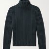 Ribbed Baby Cashmere Rollneck Sweater Ribbed Baby Cashmere Rollneck Sweater