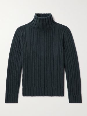 Ribbed Baby Cashmere Rollneck Sweater Ribbed Baby Cashmere Rollneck Sweater