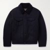 Heiden Shearling-Trimmed Cashmere-Blend Jacket Heiden Shearling-Trimmed Cashmere-Blend Jacket
