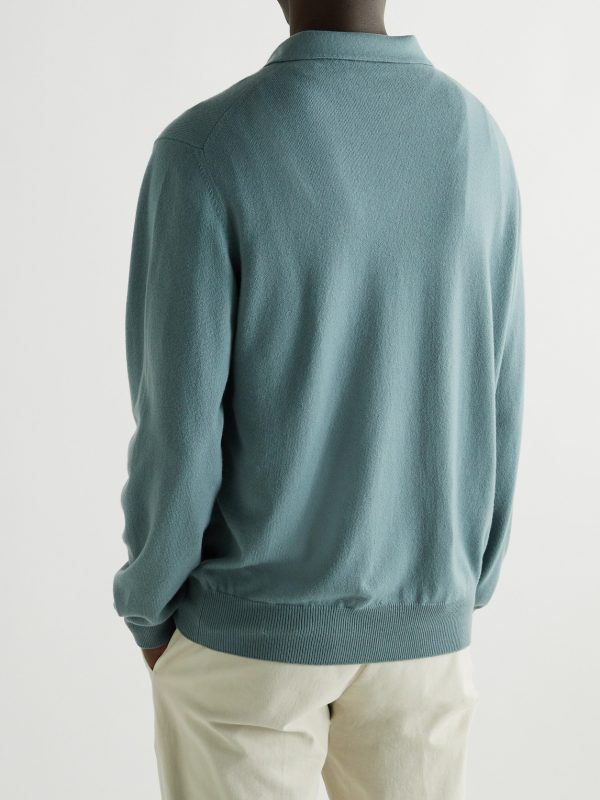 Baby Cashmere Polo Shirt - BK Baby Cashmere Polo Shirt - BK