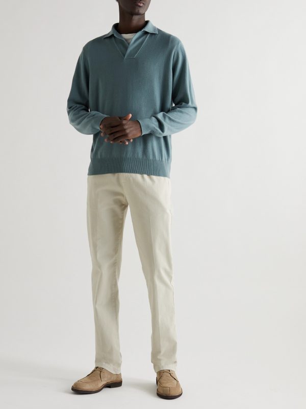 Baby Cashmere Polo Shirt - OU Baby Cashmere Polo Shirt - OU