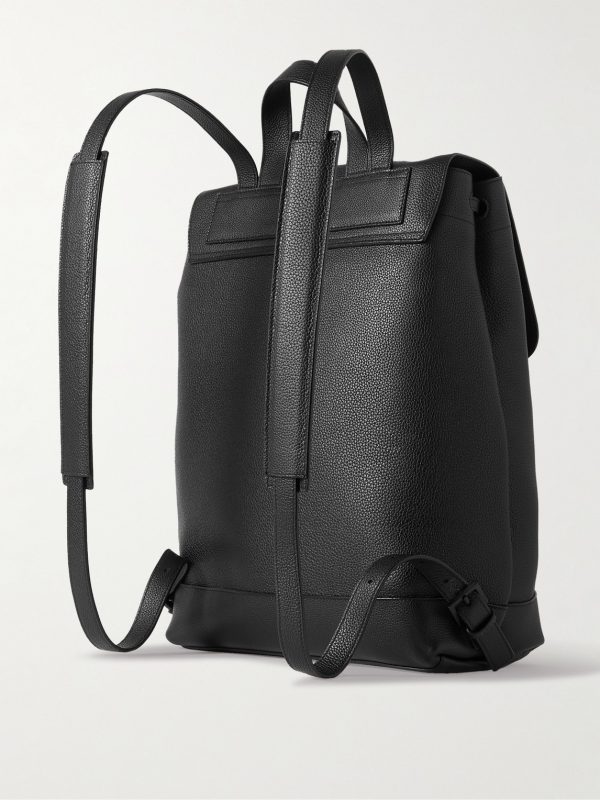 Full-Grain Leather Backpack - BK Full-Grain Leather Backpack - BK