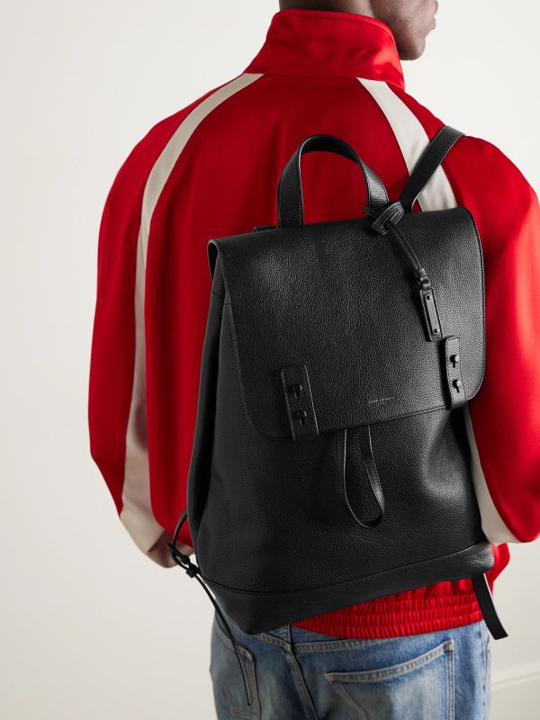 Full-Grain Leather Backpack - OU Full-Grain Leather Backpack - OU