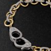 Midsized Mixed Link 18-Karat Yellow and White Gold Diamond Bracelet - CU Midsized Mixed Link 18-Karat Yellow and White Gold Diamond Bracelet - CU
