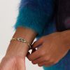 Midsized Mixed Link 18-Karat Yellow and White Gold Diamond Bracelet - E2 Midsized Mixed Link 18-Karat Yellow and White Gold Diamond Bracelet - E2