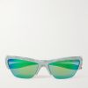 Diorbay S1U Rectangular-Frame Acetate Mirrored Sunglasses Diorbay S1U Rectangular-Frame Acetate Mirrored Sunglasses