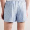Straight-Leg Striped Silk Pyjama Shorts - BK